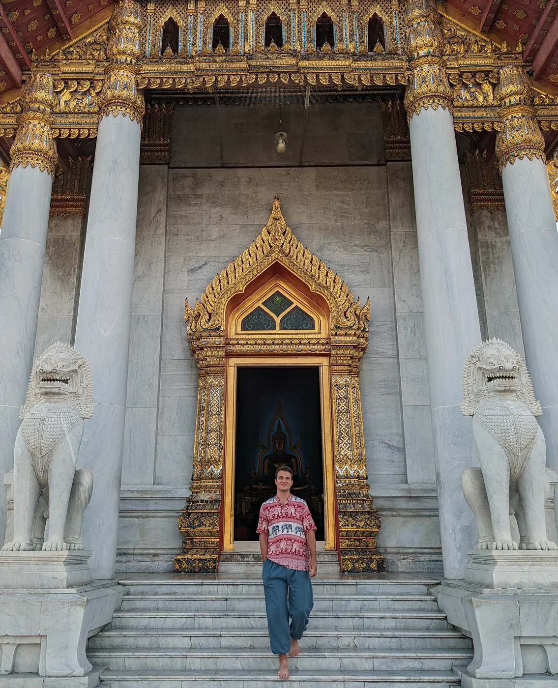 Tailandia, Bangkok · Wat Benchamabophit